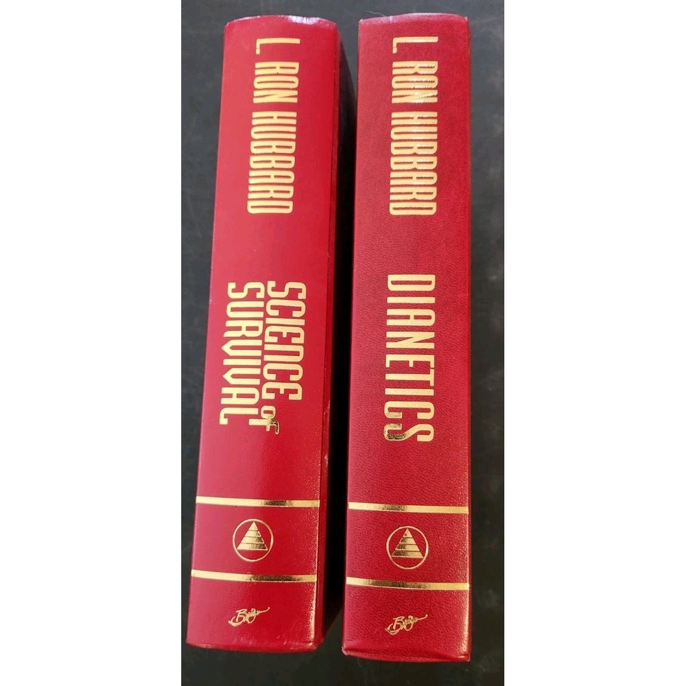 Lot Of 2 L. Ron Hubbard Hardcover Books Science Of Survival*Dianetics